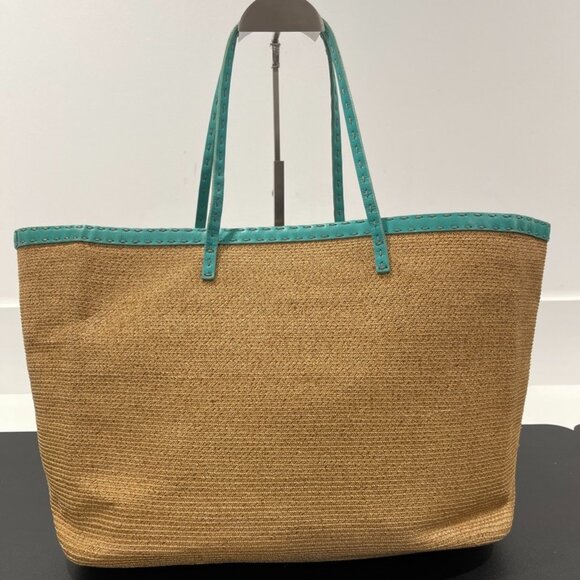 Fendi Selleria Tote Bag light Brown/Green (JB1279) - Picture 1 of 14